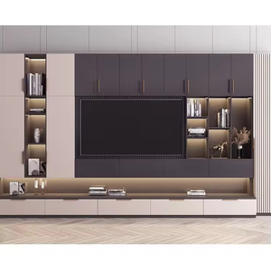 Meuble <span class=keywords><strong>TV</strong></span> moderne en alliage d'aluminium sur mesure pour toute la maison, lavable, avec option murale ou sur pied, pour salon et chambre à coucher - Product Image 5