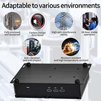 Mini PC industriel embarqué sans ventilateur, Core I5-4200U, Windows 10 Pro, 16 Go de RAM, 512 Go de SSD, 2*COM RS232, 4xUSB3.0, en stock