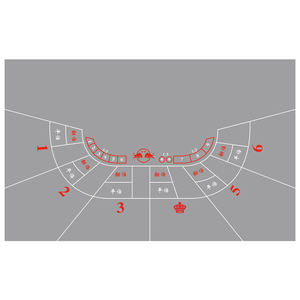 Tapete de Juego de Póker para Casino, Personalizado, Resistente al Agua y al Fuego, de Terciopelo, 1400*2400 mm, Diseño de Lucha de Toros - Product Image 4