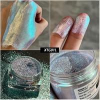 Fard à paupières optique variable en titane de haute qualité, pigment caméléon Aurora, poudre à effet sec pour le maquillage