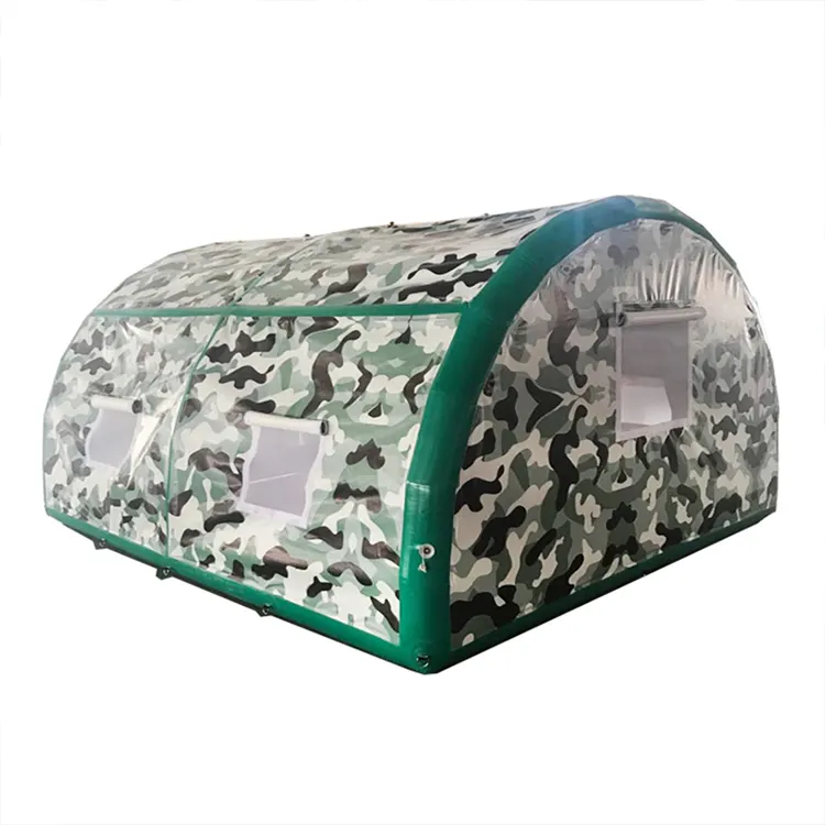 Outdoor Camping Opblaasbare Tent Luifel Camping Strand Camping Camouflage Nood Vissen Ramp Noodhulp Tent Fabrikant