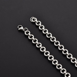 Collar Grueso de 8MM, Cadena de Eslabones Ovalados de Acero Inoxidable Resistente al Deslustre, Gargantilla de Círculos Sólidos, Joyería Metálica para Hombre y Niño - Product Image 5