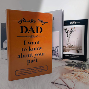 Carnet en cuir vintage à couverture rigide A5, idéal pour les anniversaires <span class=keywords><strong>des</strong></span> <span class=keywords><strong>parents</strong></span> |   Carnet personnalisé avec logo |   Cahiers personnalisables - Product Image 4