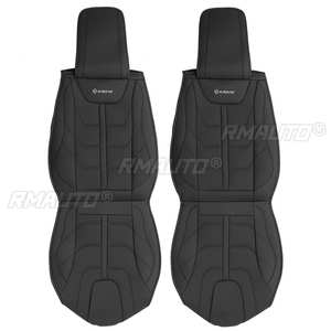 2 Fundas Universales de Asiento de Coche de Cuero PU, Protector de Cojín para Asientos de Automóviles, para la Mayoría de los Coches de Lujo - Product Image 4