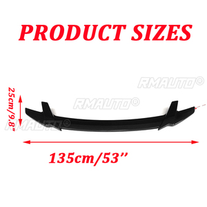 Rear Trunk Spoiler Wing Fits ABS <b>Plastic</b> <b>Primer</b> Lid Wing Spoiler Photoelectric Tail Spoiler <b>For</b> Honda Civic 2016-2019 - Product Image 3