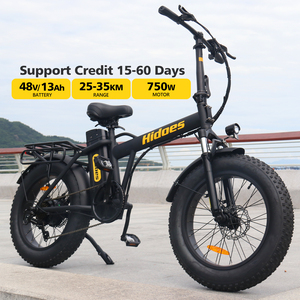 Bicicleta Eléctrica Plegable de Alta Calidad con Llantas Gruesas, Bicicleta Eléctrica Urbana con Ruedas Grandes Hidoes F3 para Adultos con Batería de Litio de 48v - Product Image 1