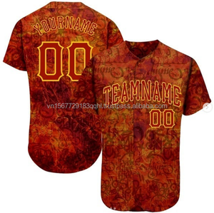 Camiseta de béisbol y sóftbol de poliéster 100% para hombre, ropa deportiva de secado rápido, nuevas camisetas lisas bordadas por sublimación con logotipo personalizado - Product Image 2