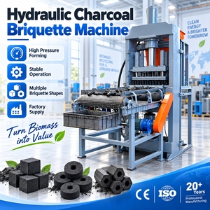 Machine de formage hydraulique haute pression pour briquettes de charbon de bois, formes multiples, ligne de production pour usine de recyclage de biomasse - Product Image 1