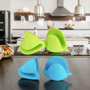 Heat Insulation Pinch Grips Cooking Gloves Finger Protector for Kitchen Cooking Glove <b>Mini</b> Silicone Oven Mitts - Product Image 3