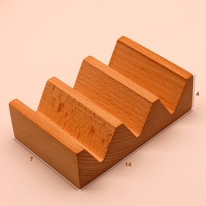 Supporto per Sushi <span class=keywords><strong>a</strong></span> Forma Rotonda in Legno per Piccoli Rotoli di Sushi e Taco - Product Image 2