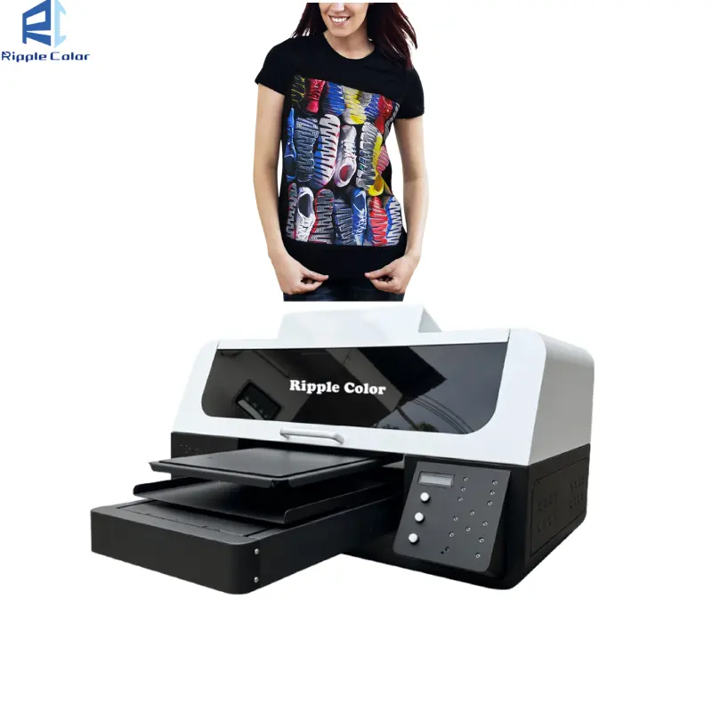 Imprimante multifonction directement sur l'imprimante de vêtements T-shirt personnalisé, jeans à capuche, textile de toutes couleurs A2 taille 4060 dtg imprimante