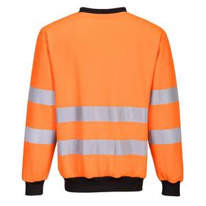 PORTWEST - PW277OBRXXXL PW2 Sudadera de cuello redondo de alta visibilidad naranja/negra-EAN 5036108356409 ROPA DE TRABAJO DE LA HI-VIS - Product Image 2