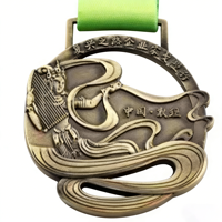 Médailles de football en métal blanc 3D Running Taekwondo Basketball Fine Sport Event Honor Sports Award Médailles et trophées