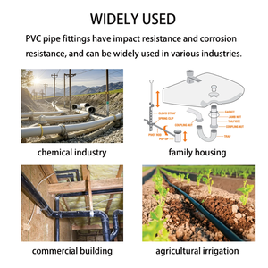 Materiales de Construcción, Materiales de Plomería de Gran Diámetro, Tubos de Plástico, Codo Doble de 90 Grados, Accesorio de Tubería de PVC DWV - Product Image 5