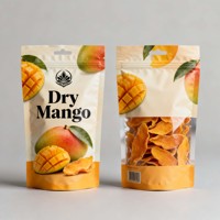 Op maat bedrukte staande pouch voor gedroogde mango's, veilige snackverpakking voor suiker en chips