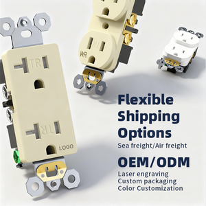 Fabrieksdirect 15A Duplex stopcontact UL gecertificeerd wandcontactdoos stroomaansluiting 125V TR/WR elektrische contactdoos voor thuis & kantoor - Product Image 5