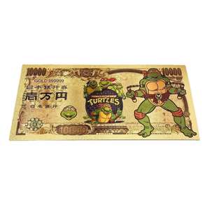 Billete Conmemorativo de las Tortugas Ninja Mutantes Adolescentes, Billete de Oro, Moneda de Plástico, Moneda de Oro en Lámina, Colección de Regalo - Product Image 1