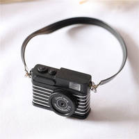 1:12 maison de poupée accessoires décoration Miniature mini poupée elfe caméra électrique caméra audible flashable avec sangle