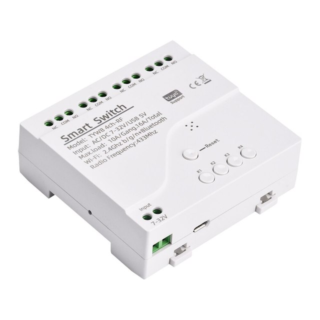 BSSY)DC 5V-32V Intelligence WiFi Relay Module 5V 12V 24V Wireless WIFI Things Smart Home Remote Control Switch