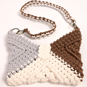 Vietnam-Crafted Natural Macrame <b>Boho</b> Style Women's <b>Handbag</b> Soft Lightweight Open Chain Decoration Good Quality Fashion Accessory - Product Image 6