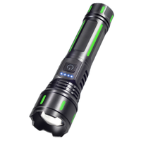 Logo personnalisé haute puissance 1000 Lumens lampe de poche tactique Rechargeable torche Laser blanche IP65 étanche en alliage d'aluminium lampe torche