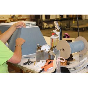 DB Modern Design Square Softback <b>Lampshade</b> with Washer Fitter <b>White</b> Fancy Slant for Indoor Home Lighting - Product Image 2