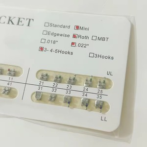 <span class=keywords><strong>Brackets</strong></span> Ortodontici Dentali Mini Monoblock in Metallo Roth MBT 022 di Alta Qualità con Alimentazione Manuale Classe II Garanzia di 1 Anno - Product Image 5