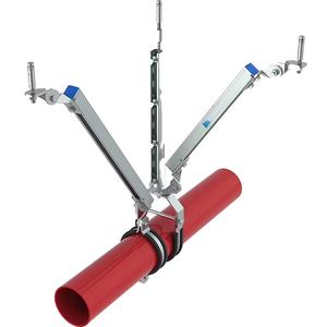 خط أنابيب بناء شماعات زلزالية دعم مشقوق قناة C الأخدود دعم الباردة شكلت بالكربون الصلب السكك الحديدية المسار مع مضلع - Product Image 1