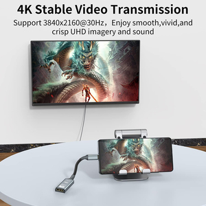 Cable Adaptador <span class=keywords><strong>de</strong></span> Tipo C a HDMI <span class=keywords><strong>de</strong></span> 0.2M 4K 60Hz, Cable Convertidor <span class=keywords><strong>de</strong></span> USB-C a HDMI <span class=keywords><strong>de</strong></span> Ultra Alta Definición para Monitor HDTV y Laptop - Product Image 3