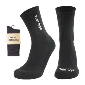 Qualität personal isierte kunden spezifische Design gekämmte Baumwolle benutzer definierte Socken mit Logo für Männer und Frau mit Logo