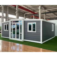 Conteneur extensible de 20 pieds, design moderne, maison conteneur pliable de luxe, fabriqué en Chine pour la vente en gros, destiné aux zones résidentielles
