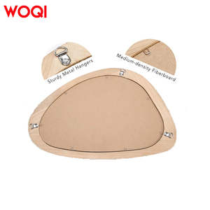 Woqi treo theo chiều dọc và chiều ngang tự nhiên Khung gỗ thông không thường xuyên hình chữ nhật tường gương cho tường trang trí nội thất chưa có đánh giá - Product Image 3