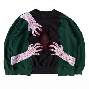 Sudadera con capucha de diseñador para hombre con bordado personalizado Y2K Streetwear Patrón de letras Sudadera de cuello redondo de invierno - Product Image 1