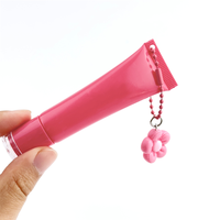 Tube cosmétique 8g, emballage pour gloss à lèvres, tube compressible, personnalisé, vide, tête de vibration en céramique, impression sérigraphique, impression UV