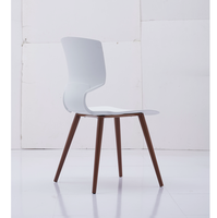 Chaise de salle à manger latérale en plastique pour cafétéria, salle de réunion et espace public polyvalent
