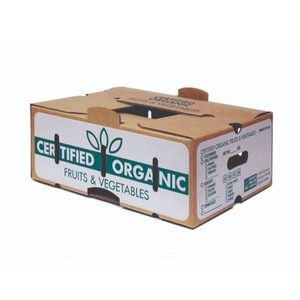Benutzer definierte wachs beschichtete Wellpappe schachteln Wasserdicht für Gemüse Obst Meeres früchte Ei Fleisch-Tauch wachs schachtel Tablett - Product Image 1