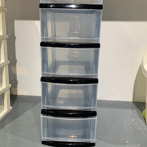 KD transparent drawer organizer storage box for clothes and toys