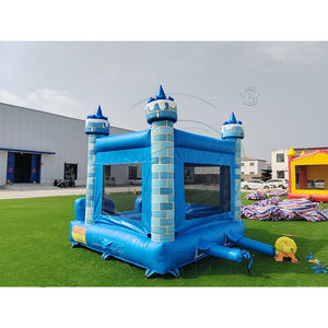 Château gonflable commercial personnalisé pour enfants, utilisation intérieure/extérieure, bleu, pour tout-petits - Product Image 2