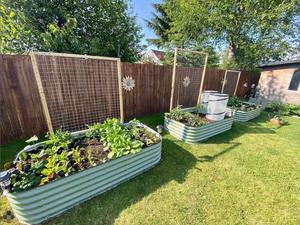 Kits de jardinières <span class=keywords><strong>sur</strong></span>élevées en acier galvanisé pour l'extérieur, bac à plantes en métal pour l'extérieur - Product Image 6