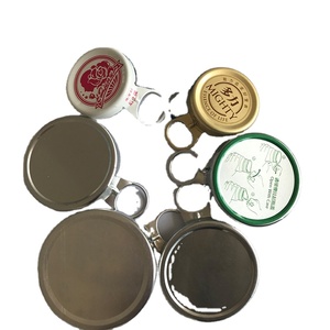 Tapa de apertura fácil de aleación de aluminio de <span class=keywords><strong>26</strong></span> mm para tapa de botella de cerveza, <span class=keywords><strong>cubierta</strong></span> de aluminio con anillo de tracción - Product Image 6