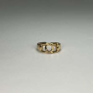 Fashion <b>Ring</b> 316L Stainless Steel PVD Gold Plating Sustainable Resistant Design - Product Image 1