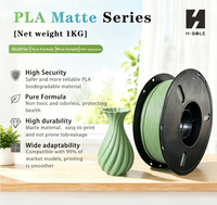 Filament d'imprimante 3D PLA vert mat 1KG 1,75 mm, faible odeur, non cassant, pour impression 3D FDM