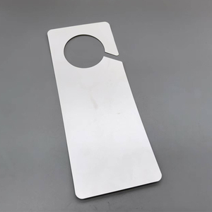 9*23 <span class=keywords><strong>cm</strong></span> doble cara logotipo personalizado PET Material sublimación puerta colgador signos espacios en blanco - Product Image 5