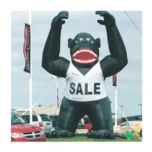 Quảng cáo thương mại Khỉ đột Inflatable Vua Kong Anime nhân vật khỉ linh vật để bán