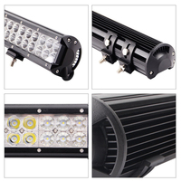 Barre lumineuse LED tout-terrain 4x4 pour véhicules lourds, 126W, 12V-24V, étanche IP67, 2400LM, faisceau combiné large/spot, fabrication ODM/OEM