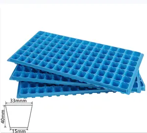 1020 flat PS PVC 60mm 50mm tall hydroponic planting microgreen seed tray for sale
