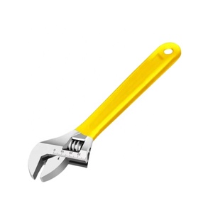 Clé à molette réglable avec poignée isolée en plastique, pour la réparation automobile et autres usages multifonctionnels - Product Image 1