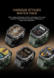 C28 Thông Minh Sức Khỏe Smartwatch Màn Hình Huyết Áp Oxy Căng Thẳng Người Đàn Ông Đồng Hồ Ánh Sáng Cảm Biến Hồng Ngoại Không Thấm Nước 100 + Thể Thao Chế độ - Product Image 3