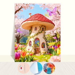 Kit de <span class=keywords><strong>pintura</strong></span> de diamantes 5D de <span class=keywords><strong>calabaza</strong></span> de Halloween de terror, pintado a mano, para decoración de pared de fondo de sala de estar y dormitorio - Product Image 3