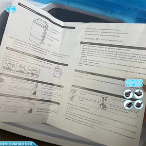 เครื่องซักผ้าแบบกึ่งอัตโนมัติ D OEM 7.5 กก. รุ่นมินิ ฝาบน สำหรับใช้ในครัวเรือน ขนาดเล็ก พกพาสะดวก พร้อมแปรงซักรองเท้า - Product Image 6